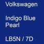 Preview: Volkswagen, Indigo Blue Pearl, LB5N / 7D.